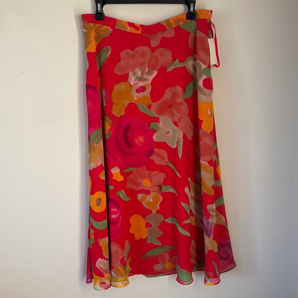 Coldwater Creek Flowy Floral Skirt (NWT)